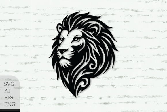 Download Tribal Lion Head - Tribal lion Collection