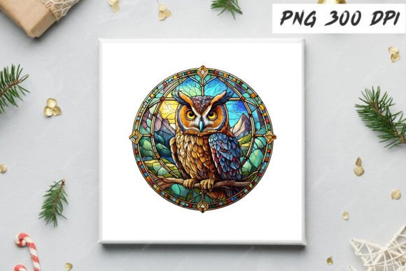 Download Stained Glass Owl Sublimation Clipart - Owl sublimation Collection