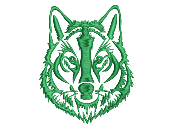 Download Wild Wolf Portrait Embroidery - Wild wolf Collection