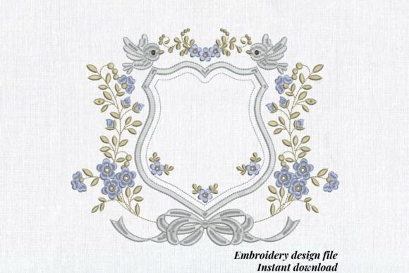 Download Floral Wedding Frame Blue - Wedding Collection
