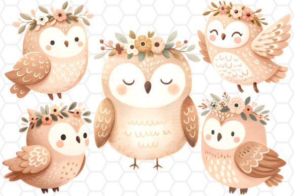 Download Cute Watercolor Owl Cliparts PNG - Cute Collection