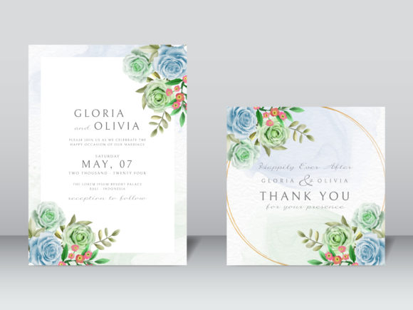 Download Elegant Wedding Invitation Floral Design - Wedding Collection