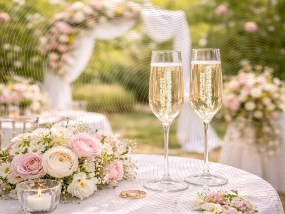 Download Wedding Champagne Mockup PNG 4:3 - Wedding Collection