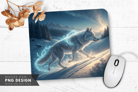 Download Frosty Trail of the Enchanted Wolf Mouse - Enchanted wolf Collection
