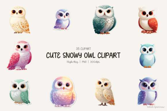 Download Cute Snowy Owl Clipart - Cute Collection