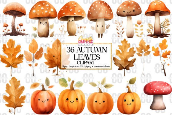 Download 36 Cute Fall Autumn Clipart Bundle - Cute Collection