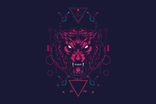Download Wild Wolf Sacred Geometry - Premium Resources