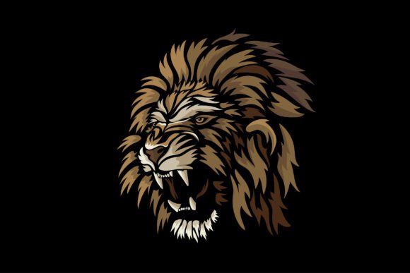 Download Colorful Tribal Lion Head - Tribal lion Collection