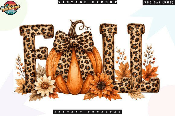 Download Cute Autumn Leopard Print Fall PNG - Cute Collection