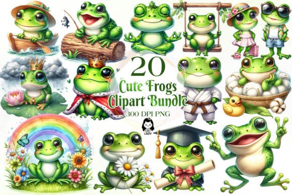 Download Funny and Cute Frog Sublimation Clipart - Cute Collection