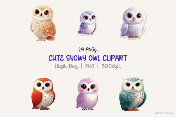 Download Cute Snowy Owl Clipart - Cute Collection