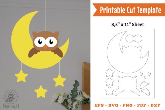 Download Cute Owl Printable Cut Template Papercut - Cute Collection