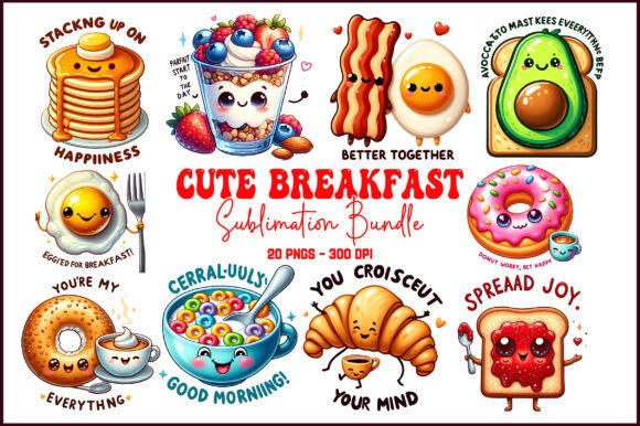 Download Cute Breakfast Clipart Bundle Designs - Cute Collection