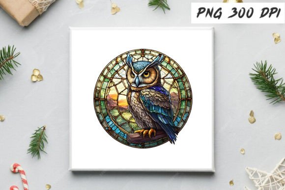 Download Stained Glass Owl Sublimation Clipart - Owl sublimation Collection