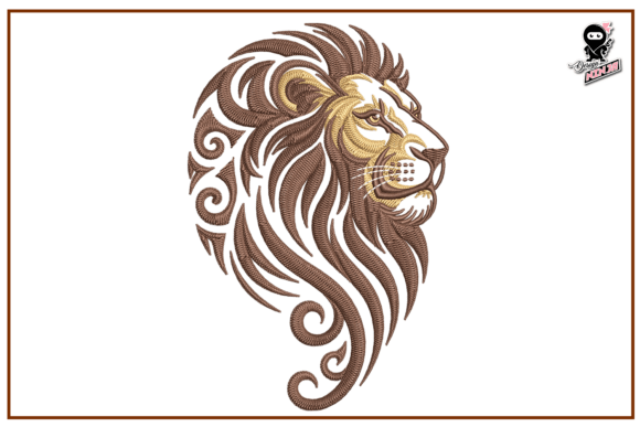 Download Tribal Lion Portrait - Tribal lion Collection