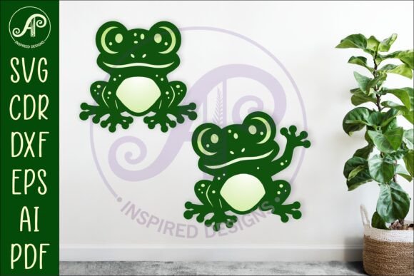 Download Cute Frogs, SVG Laser Cut File - Cute Collection