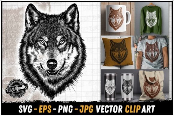 Download Wild Wolf Vintage Tattoo - Wild wolf Collection