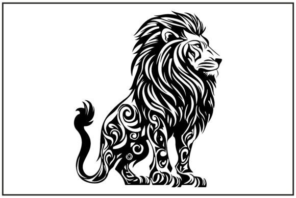 Download Tribal Lion Silhouette Clipart,Mandala - Premium Resources